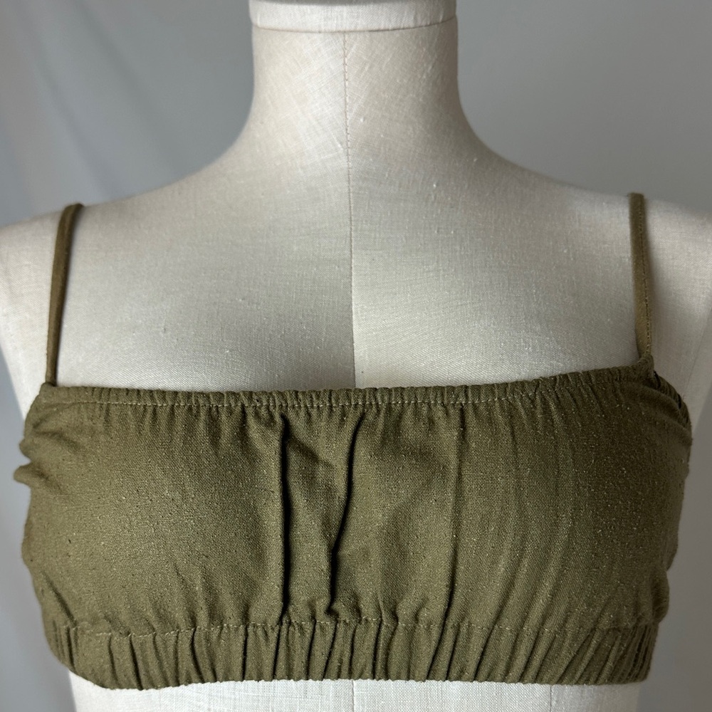 OZMA Olive Green Crop Top